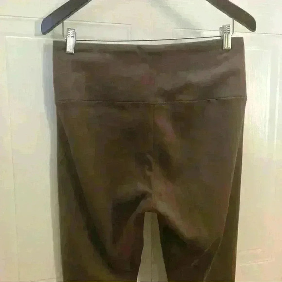 Hilary Radley Legging Pull On Stretch Faux Suede High Waist Brown - Picture 5 of 10